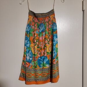 Forever 21 Colorful Patterned Strapless Sundress